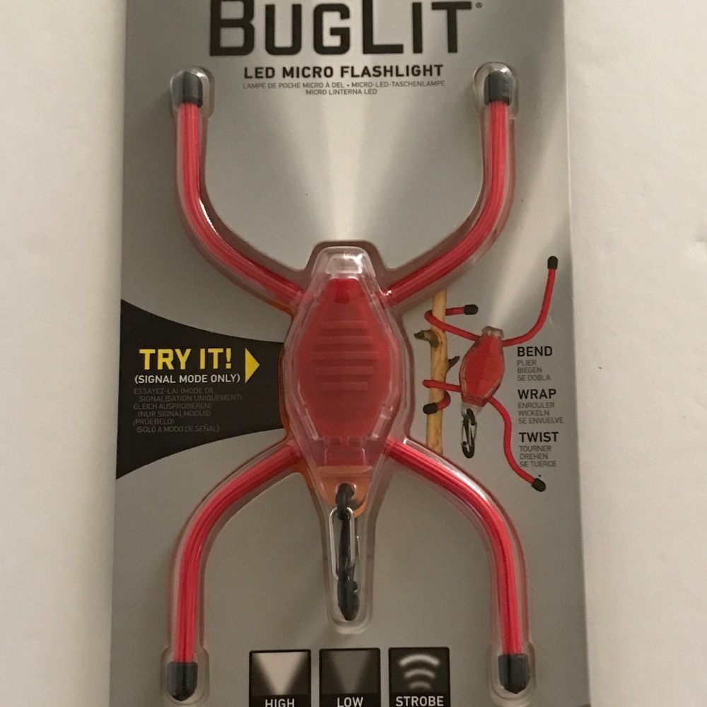 Nite Ize BugLit Micro Flashlight - Red + Black With White LED - Picture 10 of 10